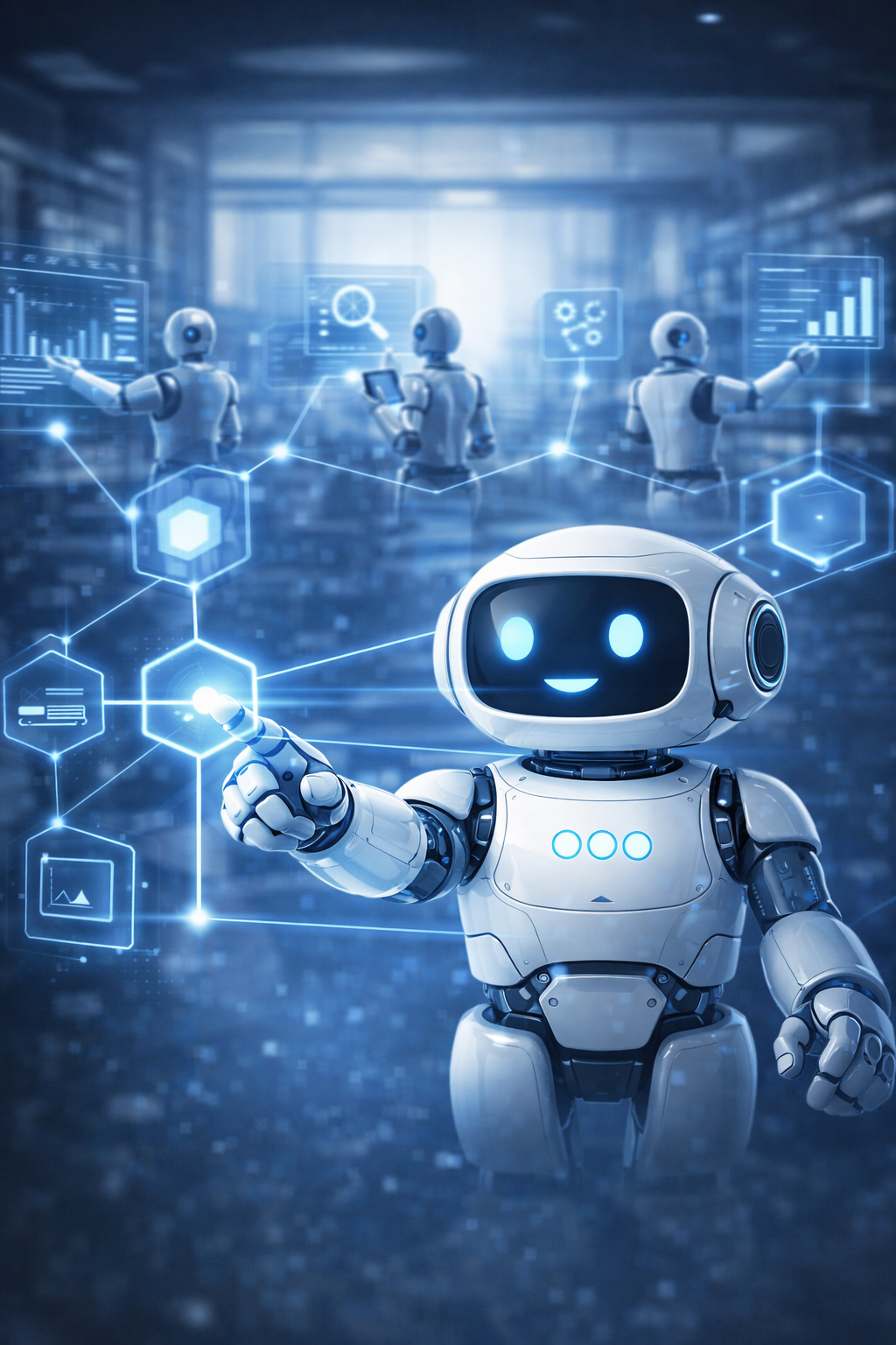 AI agents working together, the nine specialised BMAD agents