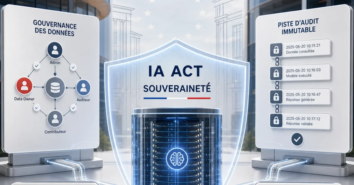 Data governance, an immutable audit trail and an AI Act shield around a company server